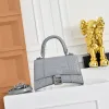 Balenciaga Hourglass Croc Embossed Handbag 19x8x21cm #A64986 Balenciaga Hourglass Croc Embossed Handbag 19x8x21cm #A64986