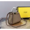 Fendi Handbag Peekaboo Mini Cuoio Romano leather Size:23*18*11cm #A49095 Fendi Handbag Peekaboo Mini Cuoio Romano leather Size:23*18*11cm #A49095