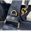 Givenchy Black Canvas Tote Bag With Branding And Gold Hardware #A52344