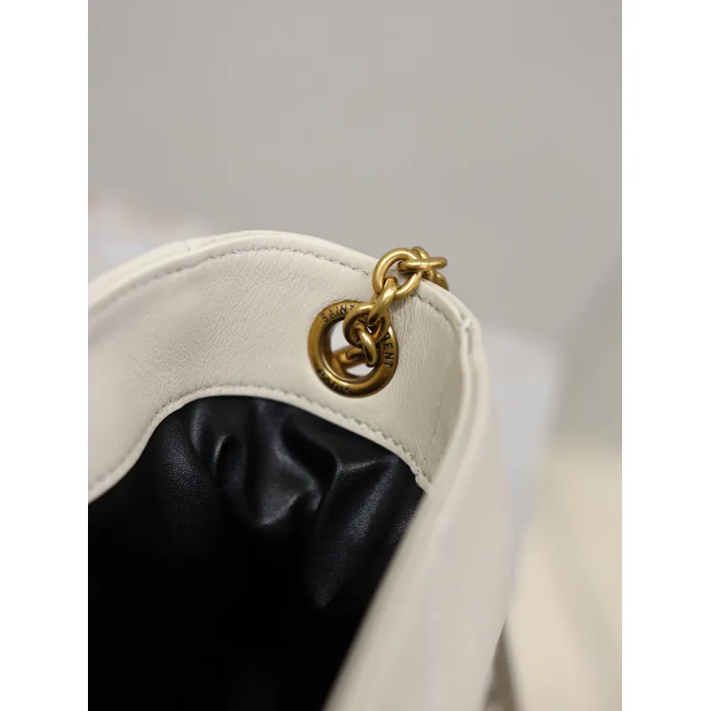 Saint Laurent Jamie Mini Crossbody Bag (859174) - Lambskin Leather, Drawstring Closure, 14.5×15.5×8cm #A59989