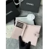 Chanel Quilted Caviar Leather Passport Holder In Blush Pink With Signature CC Turnlock #A50709