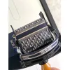 Chic Christian D-ior Crossbody Bag With Signature Oblique Pattern And Branded Strap #A50085