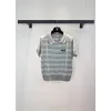 MIUMIU Monogram Knit Short Sleeve Crew Neck Blouse #A63661