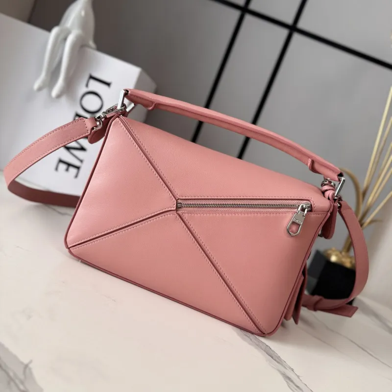 Loewe Featherlight Puzzle Nappa Leather Bag 24x10.5x16.5cm #A63865