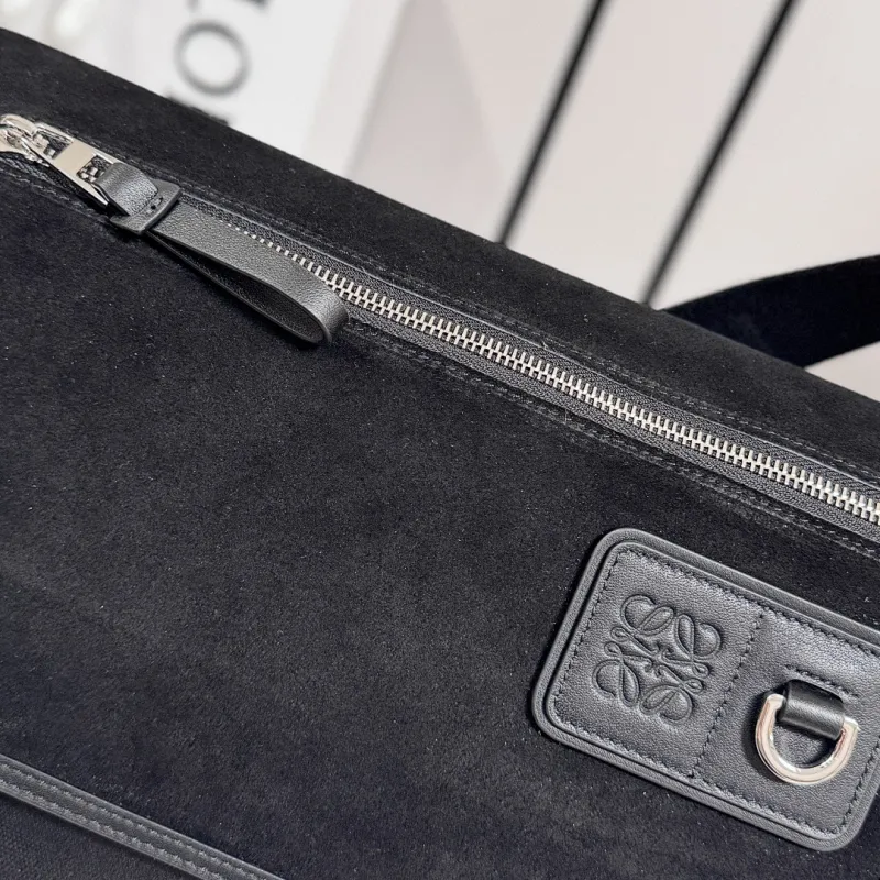 Loewe Medium Canvas & Suede Flex Messenger Bag #A63226