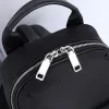 Bally Black Nylon Backpack With Signature Stripe For Urban Style And Functionality #A51674
