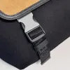 Loewe Mens Messenger Bag - Black Canvas & Tan Suede, Signature Anagram Logo, Versatile Crossbody for Urban Style #A56736