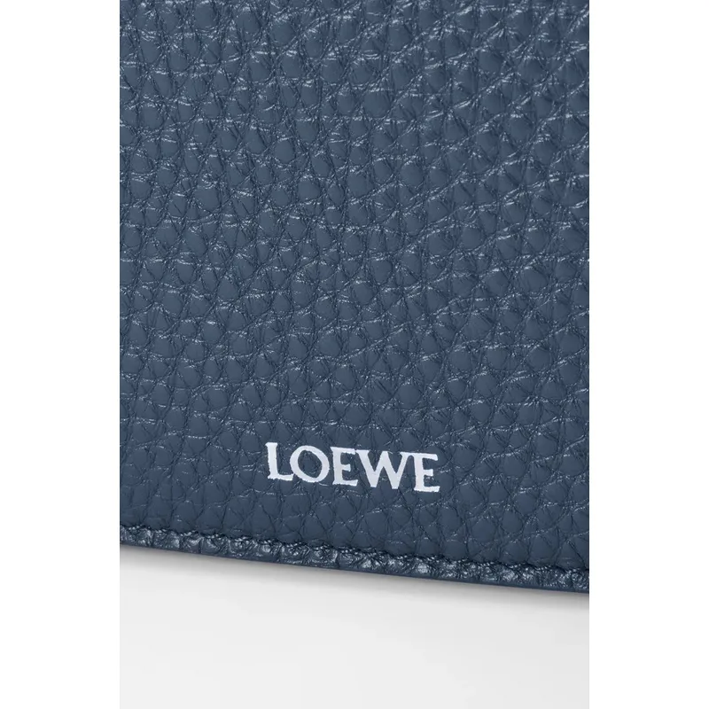 LOEWE Blue Leather Crossbody Bag With Minimalist Design And Adjustable Strap size:23×18×9cm #A54073