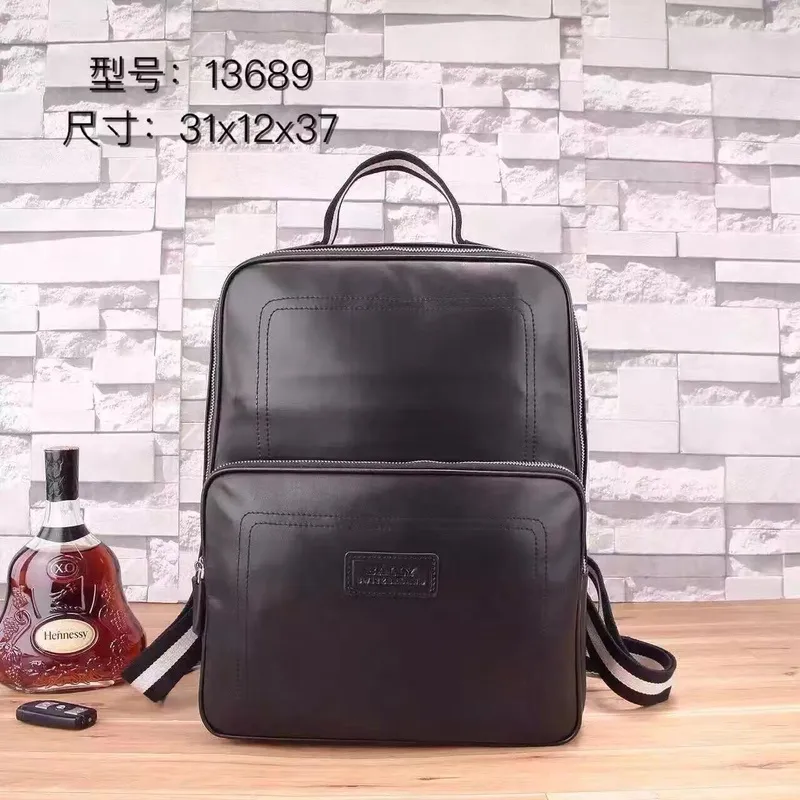 Bally Leather Backpacks With Signature Straps For Sophisticated Travel And Daily Looks #A51673 Bally Leather Backpacks With Signature Straps For Sophisticated Travel And Daily Looks #A51673