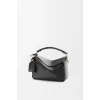 Loewe Black Leather Puzzle Bag With Geometric Design And Adjustable Strap For Modern Chic #A50043