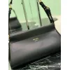 Prada Black Leather Shoulder Bag 1BC262 #A55688