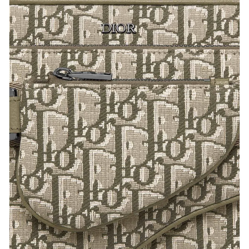 D-ior Beige Oblique Pattern Crossbody Bag With Signature Strap And Pouch  size:23×17×4cm #A54108