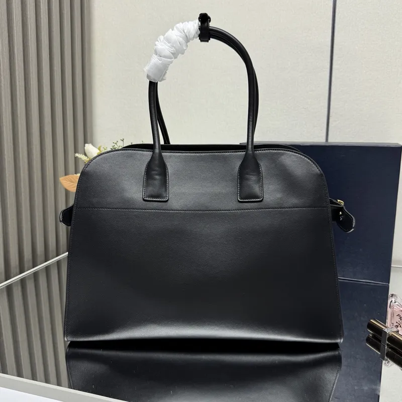 Prada Leather Handbag Collection In Classic Black And Tan Tones #A51642