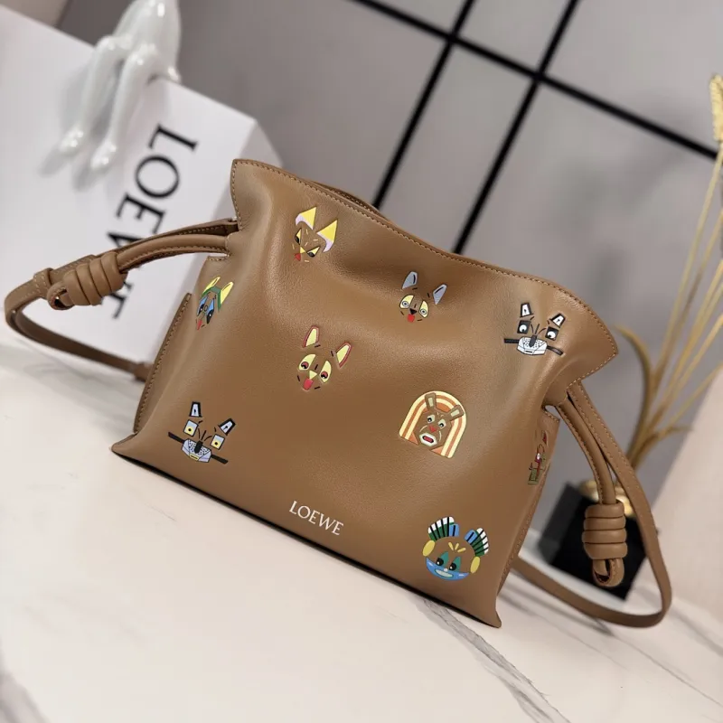 Loewe x Louis Wain Flamenco Nappa Leather Bag 23x18x9cm #A63862