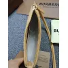 Burberry Canvas And Leather Shoulder Bag With Branding In Neutral Tones #A51529