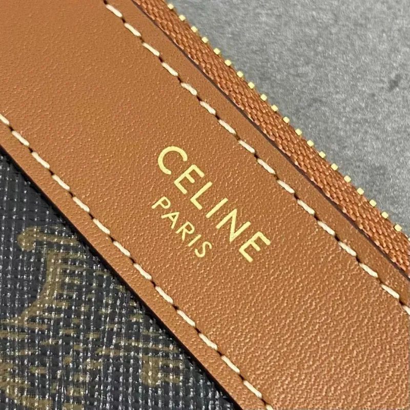 Celine 123912 Soft Shopper Bag in Triomphe Canvas Size 32x14x24CM #A62904