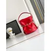 Prada Re-Edition Bucket Bag (4 Colors) – Red/Black/White/Brown Fabric with Gold-Tone Chain & Triangle Logo #A59177 Prada Re-Edition Bucket Bag (4 Colors) – Red/Black/White/Brown Fabric with Gold-Tone Chain & Triangle Logo #A59177