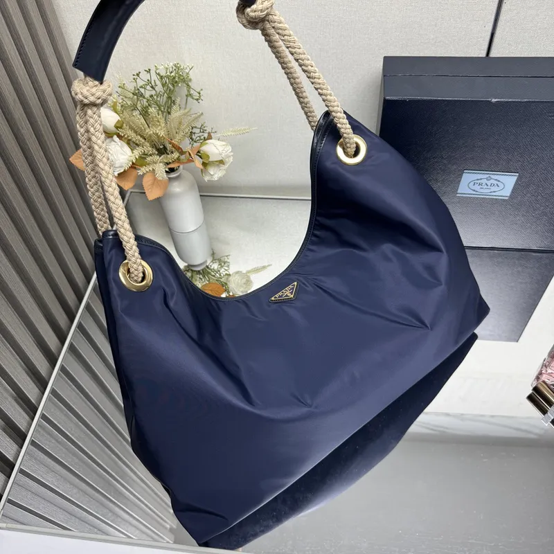 Prada Nylon Handbag Collection With Rope Handles In Versatile Colors #A51641