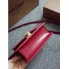 Burberry Red Leather Crossbody Bag With Iconic Gold TB Hardware #A51002 Burberry Red Leather Crossbody Bag With Iconic Gold TB Hardware #A51002