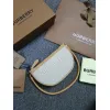Burberry Canvas And Leather Shoulder Bag With Branding In Neutral Tones #A51529