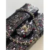 2026 Chanel SO BLACK Sequin Bag Sparkly Double C  Edgy  Cool Perfect for Fall Winter #A60145