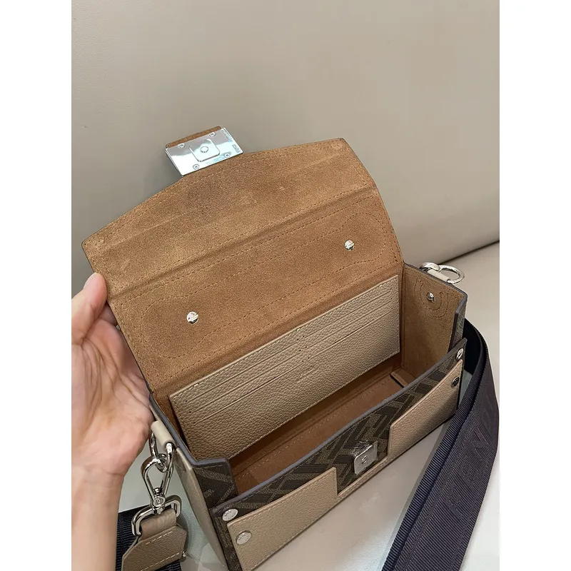Baguette Soft Trunk Leather Multicolour Size:22*13*6.5cm #A49093