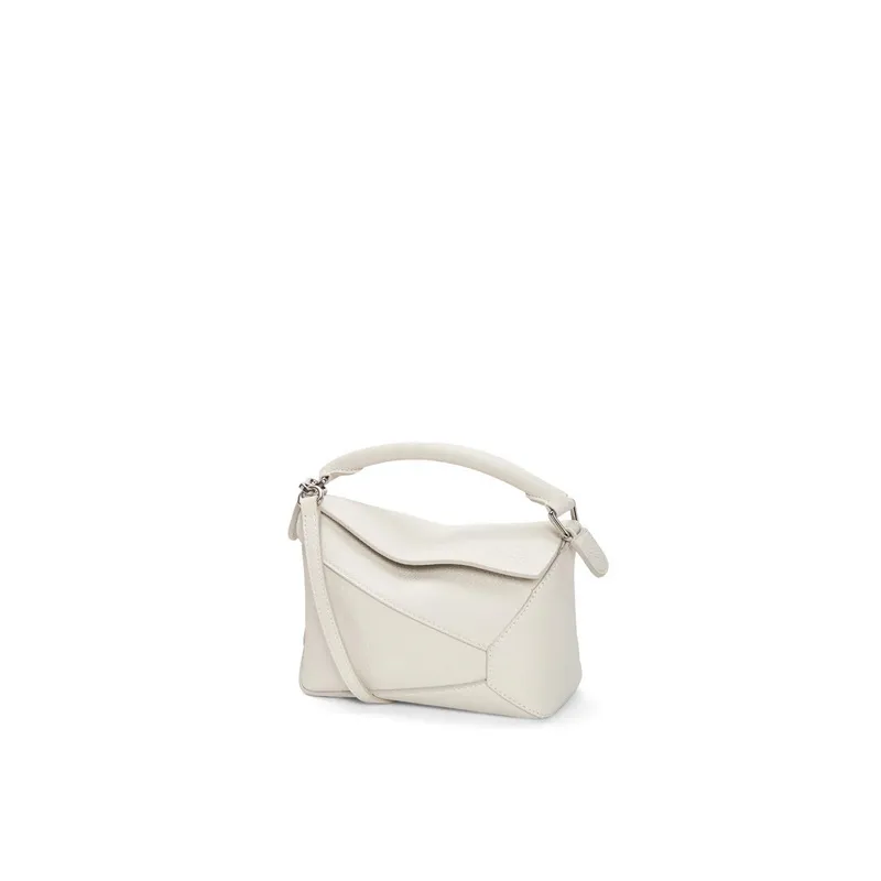 Loewe Puzzle Bags In Stylish Shades Showcasing Unique Geometric Design #A50417