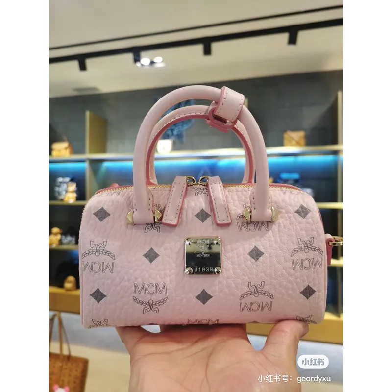 MCM Boston Pillow Bags High Quality  #A47940