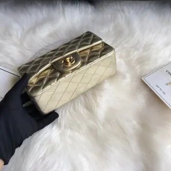 Chanel Classic Flap Bag gold Shoulder Bag #A62506