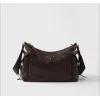 Prada Galleria Soft Shoulder Bag (2 Colors) – Burgundy/Black Leather with Gold-Tone Triangle Logo & Convertible Strap #A59180