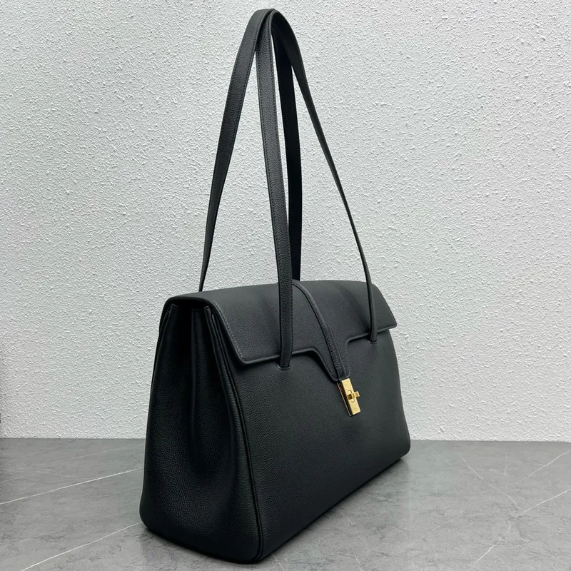 CELINE Grained Leather Medium 16 Shoulder Bag #A49258