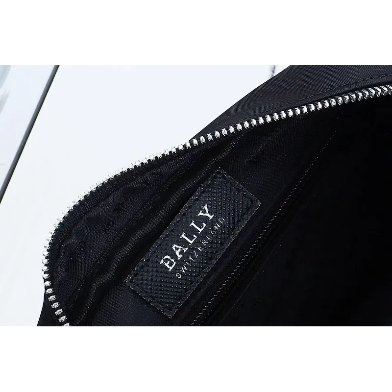 Bally Nylon Crossbody Bag With Signature Striped Strap For Stylish Daily Use #A51668