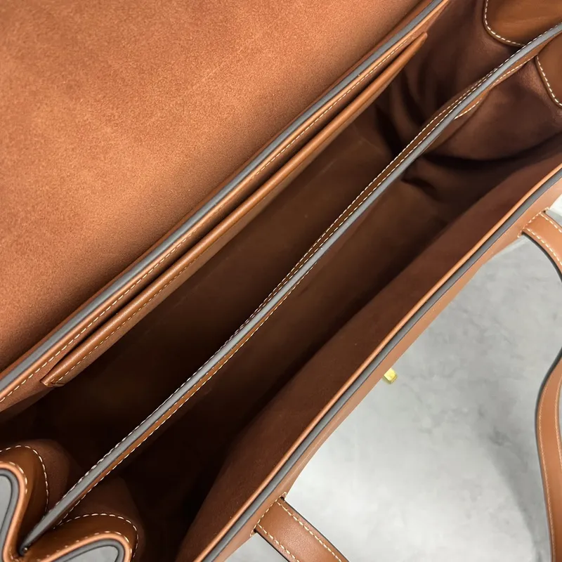 CELINE Grained Leather Medium 16 Shoulder Bag #A49258