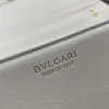 Bvlgari Serpenti Diamond Blast Shoulder Bag In Creamy White Leather For Luxury Style #A51665
