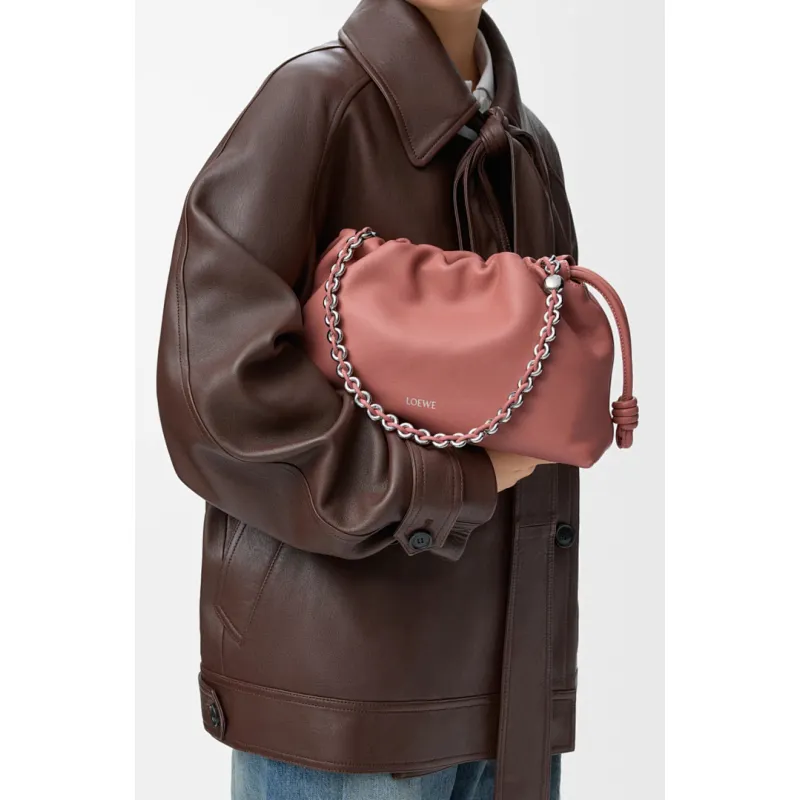 Loewe Flamenco Purse Nappa Leather Shoulder Bag, 30 x 10.5 x 20 cm #A63232