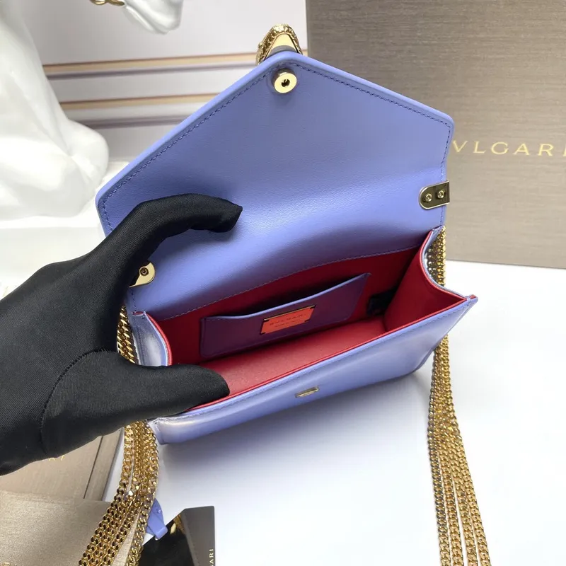 Bvlgari Serpenti Crossbody Bags In Elegant Color Palette With Gold Chains #A51654