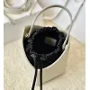 Givenchy Two Tone Leather Bucket Bags With Drawstring Closure #A52345