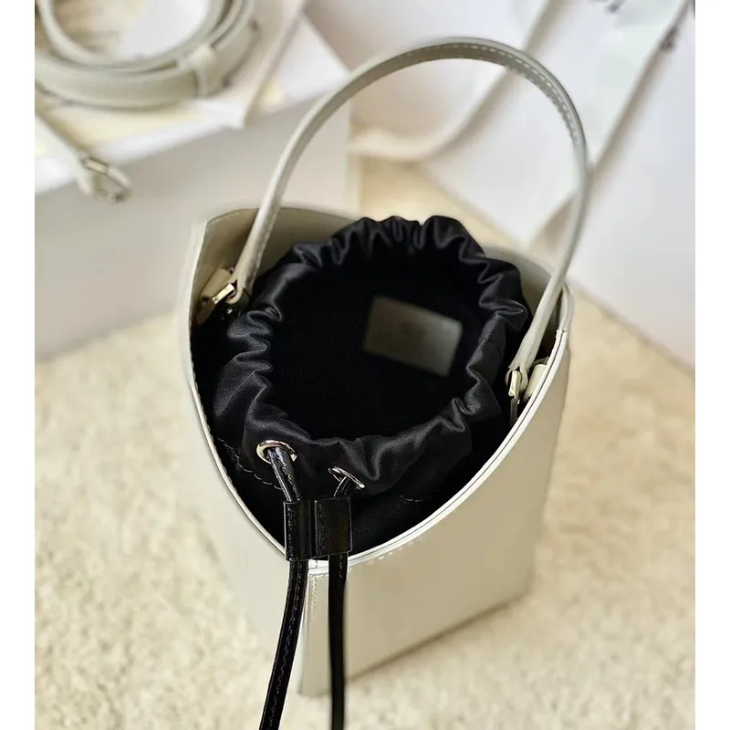 Givenchy Two Tone Leather Bucket Bags With Drawstring Closure #A52345