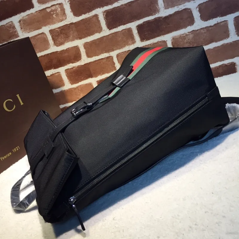 Gucci Web Stripe Backpack 337075 W30xH42xD18cm #A62976 Gucci Web Stripe Backpack 337075 W30xH42xD18cm #A62976