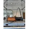 Prada Cleo Shoulder Bag (4 Colors) – Brown/Navy/Black/White Saffiano Leather with Gold-Tone Chain Strap #A59176