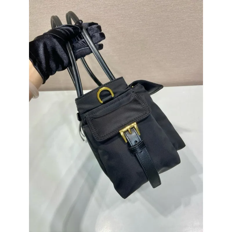 Prada Black Nylon Tote Bag 1BG596 #A55690