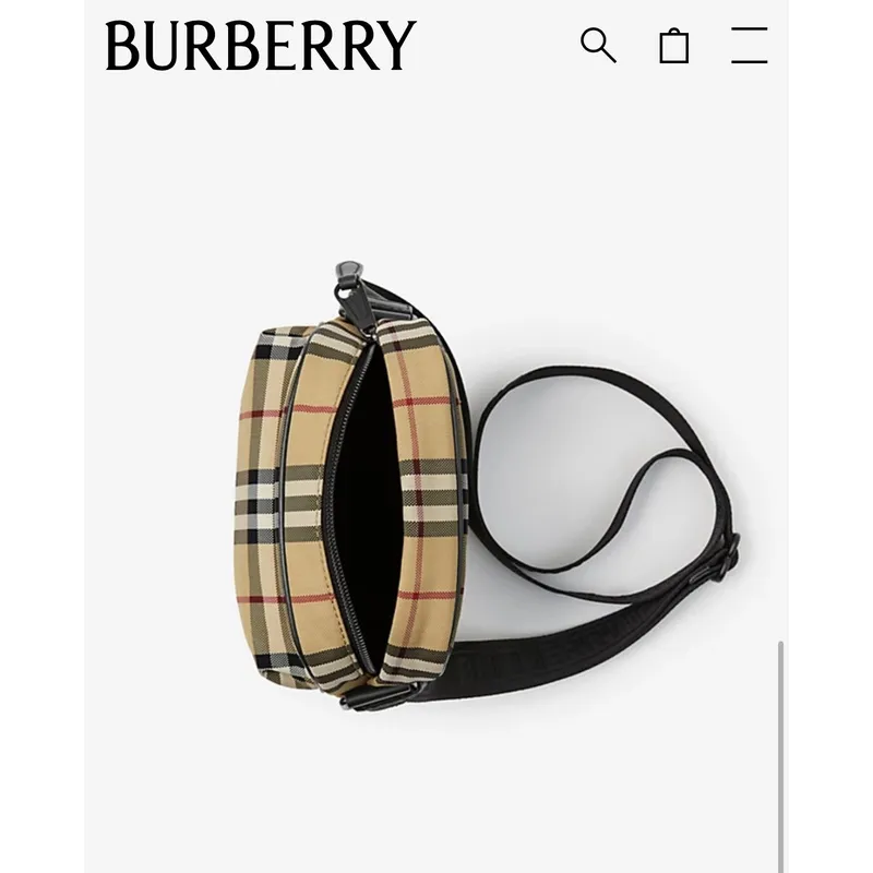 Burberry Vintage Check Crossbody Bag With Adjustable Strap For Classic Style size:16×4×20cm #A54099