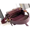 Prada Cahier Messenger Bag (2 Colors) – Burgundy/Black Leather with Gold-Tone Triangle Logo & Buckle Hardware #A59179
