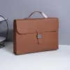 Hermes Leather Briefcase Collection: Timeless Design for the Discerning Professional size:39×29×6cm #A53668