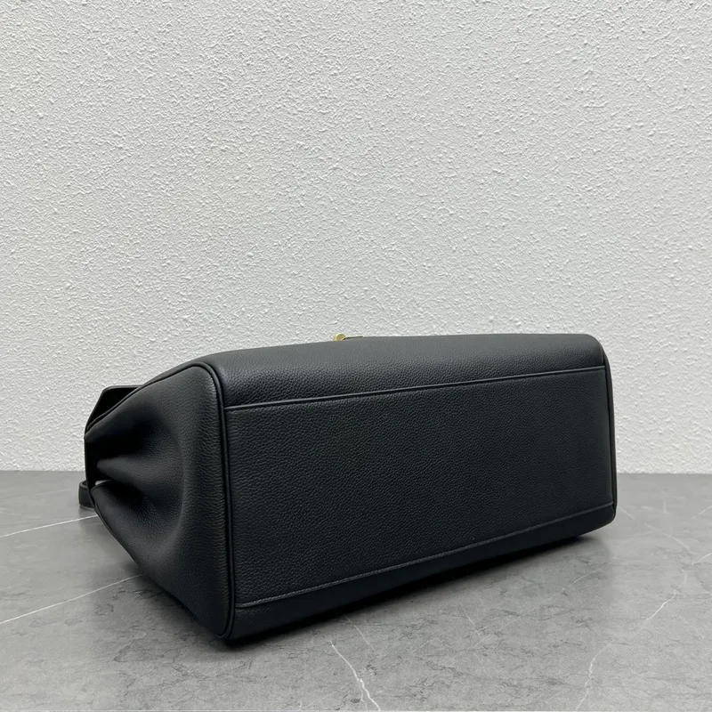 CELINE Grained Leather Medium 16 Shoulder Bag #A49258
