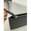 Fendi Pouch Sleek Black Leather Minimalist Logo Redefining Timeless Elegance size:30×20cm #A54204 Fendi Pouch Sleek Black Leather Minimalist Logo Redefining Timeless Elegance size:30×20cm #A54204