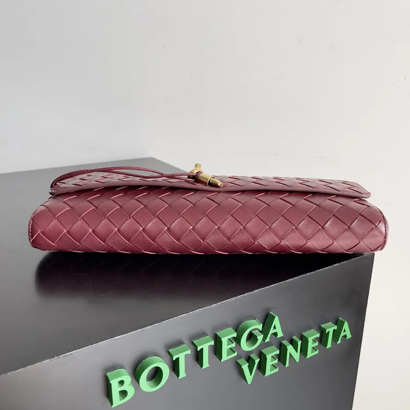 Bottega Veneta Leather Clutch with Knot Closure #A45659 Bottega Veneta Leather Clutch with Knot Closure #A45659