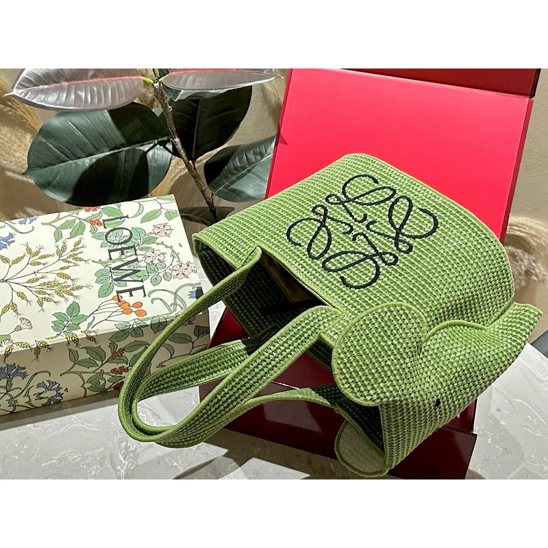 Loewe Woven Elephant Shopping Bag #A42264