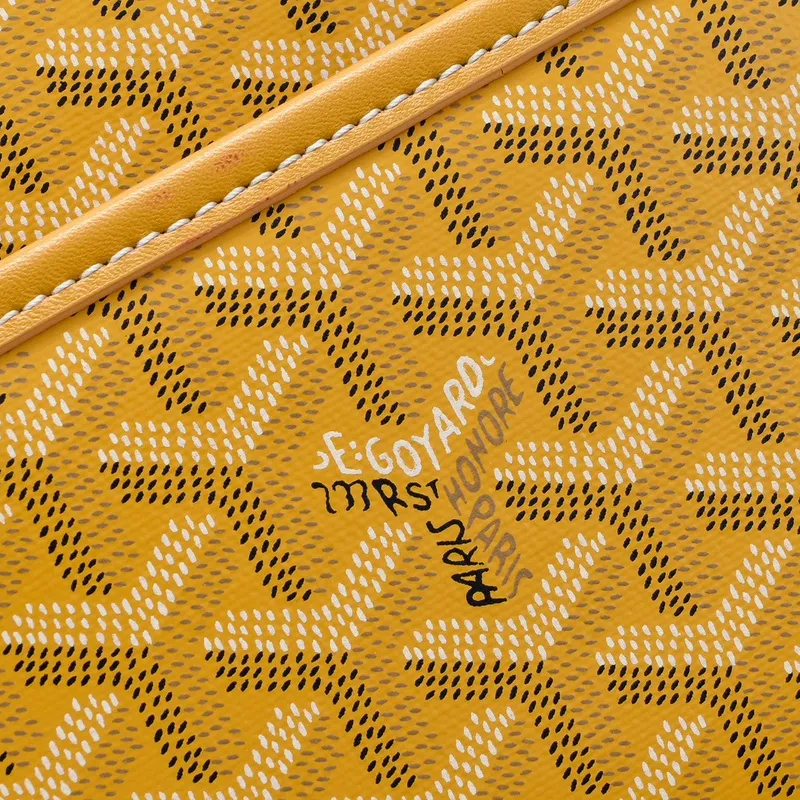 Goyard Canvas Clutch with Leather Trim #A45656 Goyard Canvas Clutch with Leather Trim #A45656