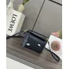 Loewe Puzzle Bag Small Navy Blue Leather with Cloud Design Accents #A50945